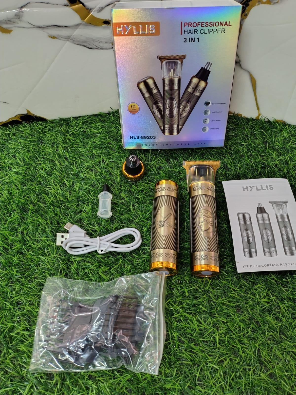 MAQUINA DEPILADORA PROFESIONAL 3 EN 1 RASURADORA, AFEITADORA Y RECORTADORA