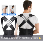 Chaleco Corrector De Postura Cruzado. Corrector de Postura Ajustable - Alivia Dolor de Espalda y Hombros