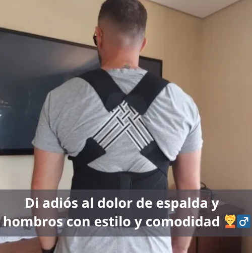 Chaleco Corrector De Postura Cruzado. Corrector de Postura Ajustable - Alivia Dolor de Espalda y Hombros