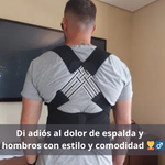 Chaleco Corrector De Postura Cruzado. Corrector de Postura Ajustable - Alivia Dolor de Espalda y Hombros