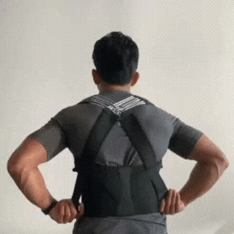 Chaleco Corrector De Postura Cruzado. Corrector de Postura Ajustable - Alivia Dolor de Espalda y Hombros