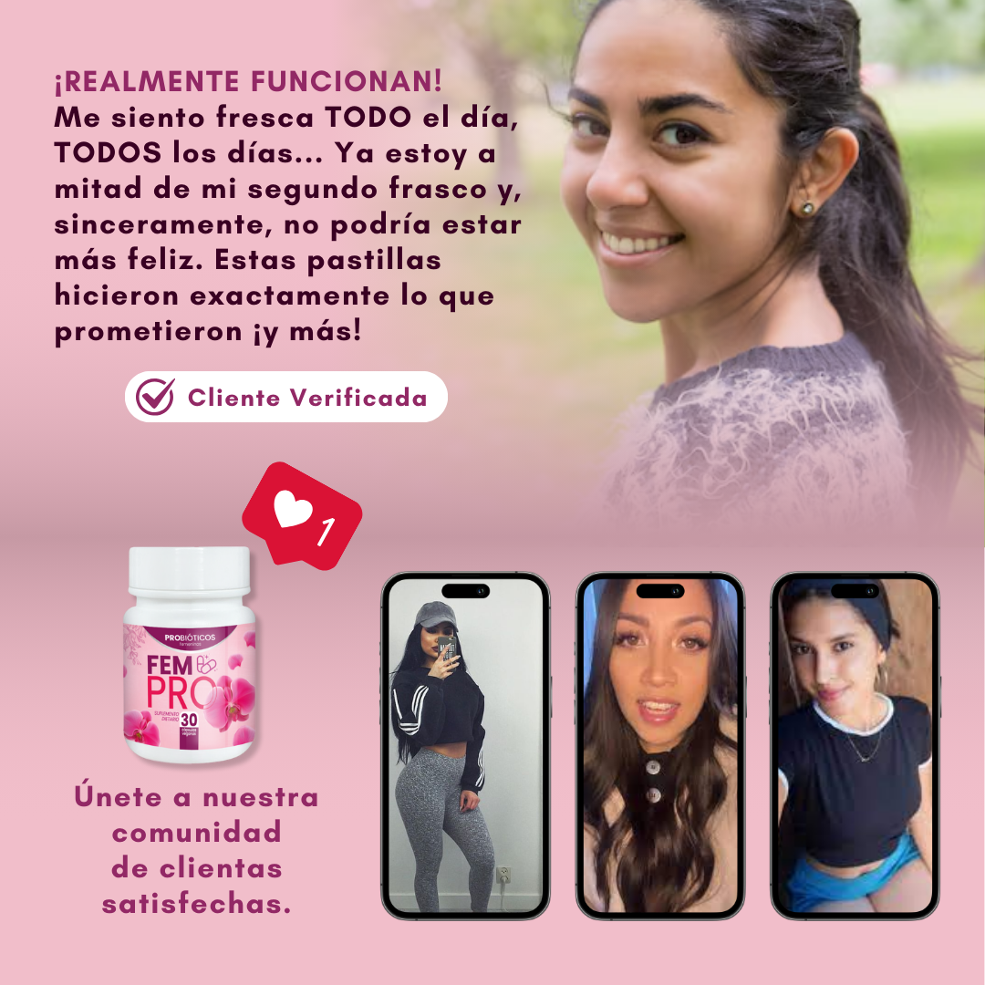FEM PRO™ - Probióticos femeninos Equilibrio Vaginal y Flora Íntima