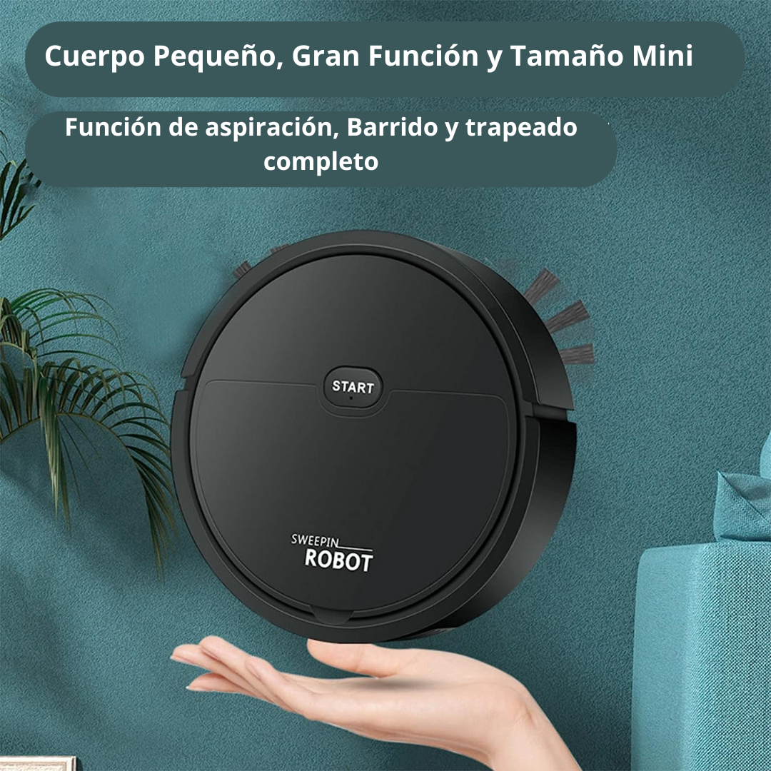 Aspiradora Robot De Limpieza Aspira, Barre y Trapea - Clean Bot Pro